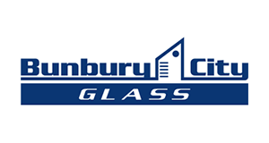Bunbury city glass logo
